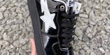 Patent Low-Top Casual Sneakers