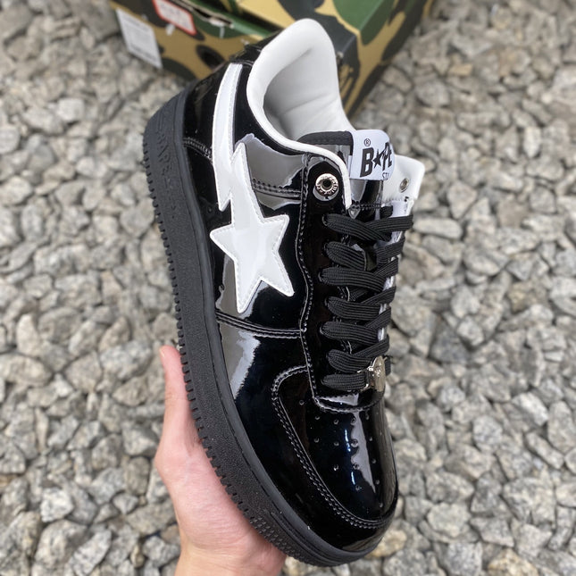 Patent Low-Top Casual Sneakers