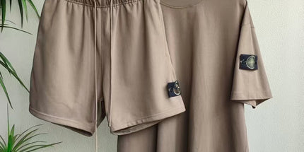 Unisex Casual Crewneck Summer Suit Set