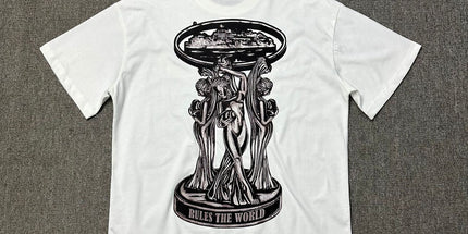240g Unisex Letter Logo T-Shirt