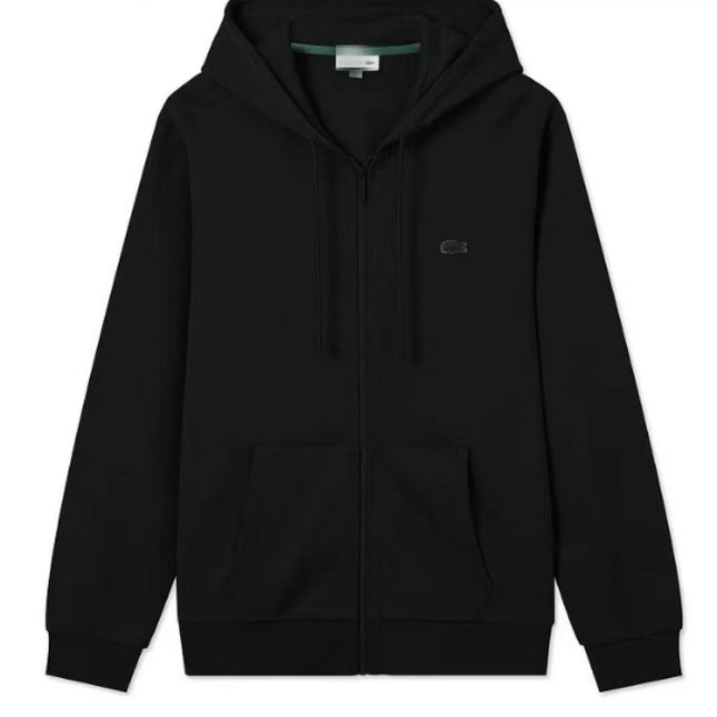 Check Pattern Hooded Zip Pullover