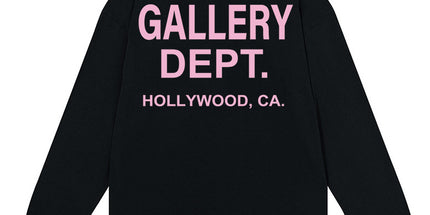 GALLERY DEPT Cotton Loose Long Sleeve Letter Tee