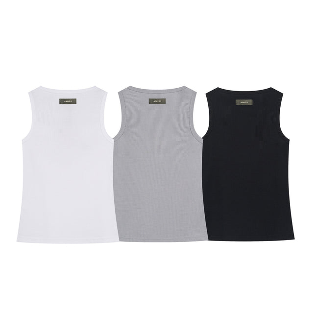 AM Embroidery Casual Sports Vest Unisex