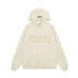 S / Flocked sweatshirt cream white