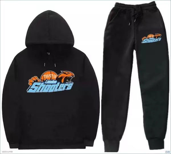 Unisex Trendy Hooded Fleece Sweatshirt Sports Suit
