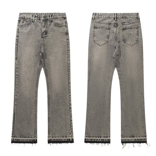 Smoke Grey Tassel Jeans