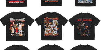 NBA Star Retro T-Shirt - Curry Kobe Morant Rose