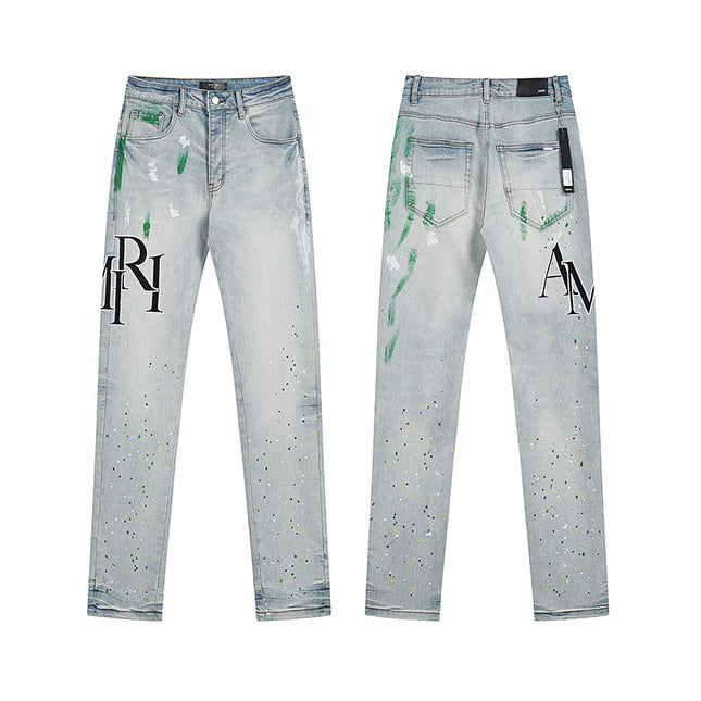 High Street Ripped Vintage Straight Jeans