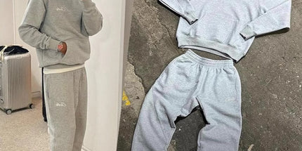 Men's Street Hip Hop Embroidered Knit Sweatpants