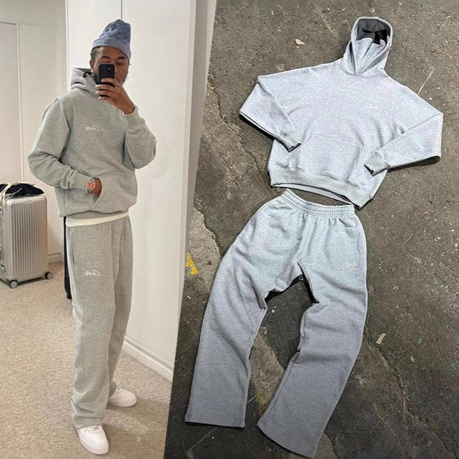 Men's Street Hip Hop Embroidered Knit Sweatpants