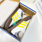 White brown yellow