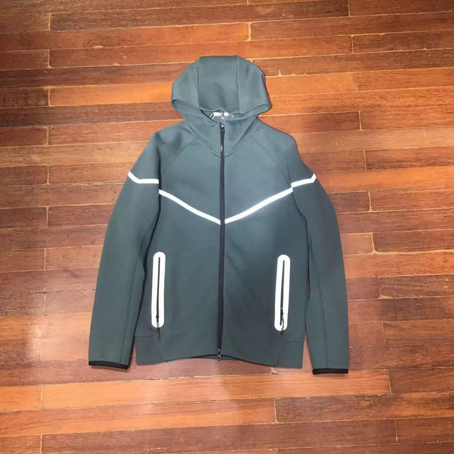 hooded tech fleece zipper suit