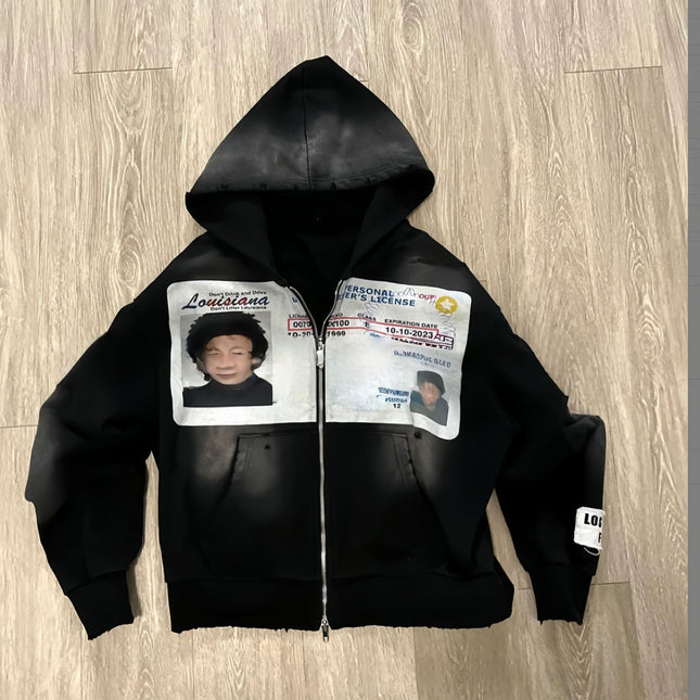 Y2K Gothic Zip Sweatshirt