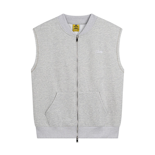 Streetwear Zipper Vest and Shorts Set