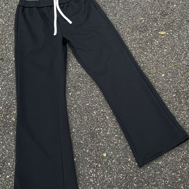 Slim Bootcut Casual Trousers