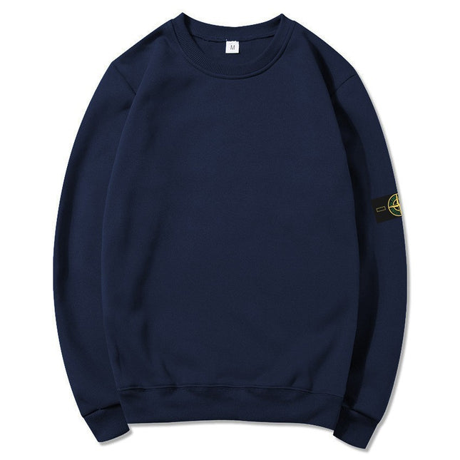STON Stone Hooded Sweatshirt Badge Crewneck