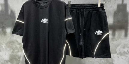 Reflective Embroidery T-Shirt & Shorts Set