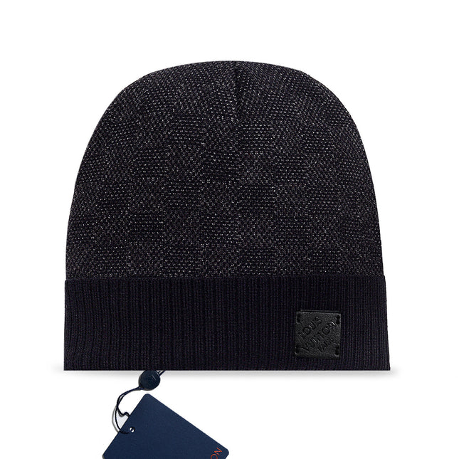 Classic Leather Label Unisex Knitted Beanie