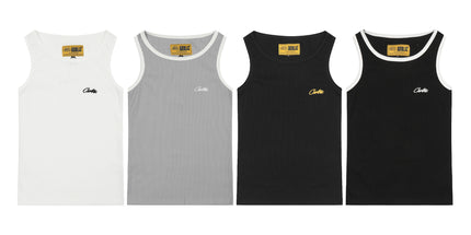Basic LOGO Crew Neck Sleeveless Vest T-Shirt