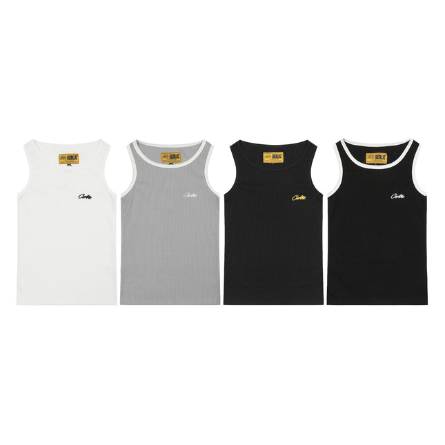 Basic LOGO Crew Neck Sleeveless Vest T-Shirt