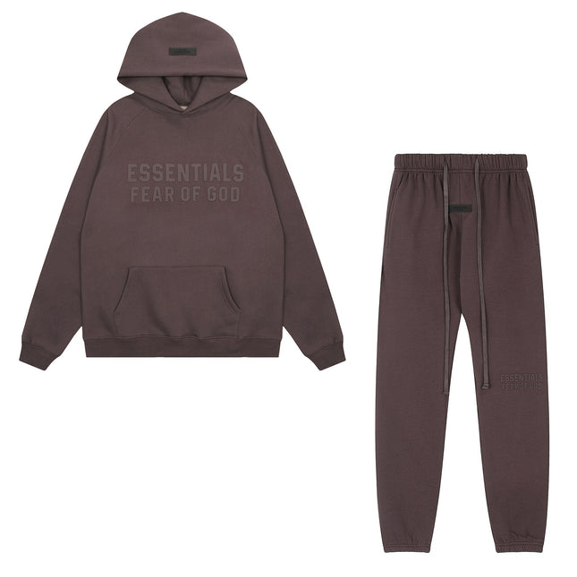 ESSENTIALS fleece Hooded Set
