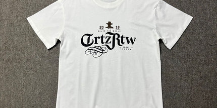 240g Unisex Letter Logo T-Shirt