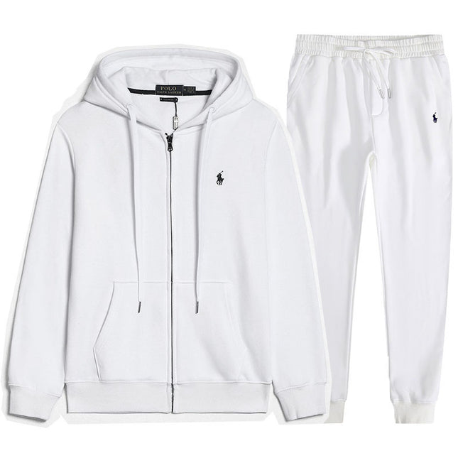 RL Pony Embroidered Zip Hoodie & Sweatpants Set