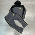S / Dark grey patchwork set