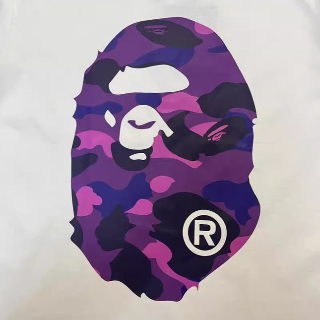 Ape Head Double-Sided Heavy Cotton Couple T-Shirt