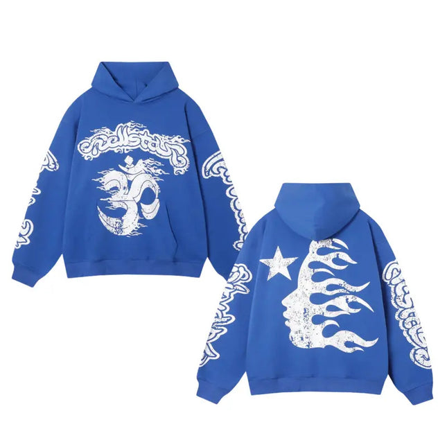 Loose long sleeve hoodie sweatshirt