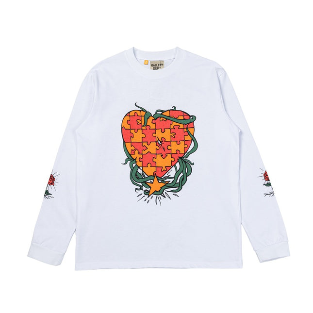 GALLERY DEPT Classic Letter Print Long Sleeve Tee