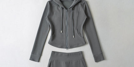 Women’s Zip Hoodie and Flared Pants Set