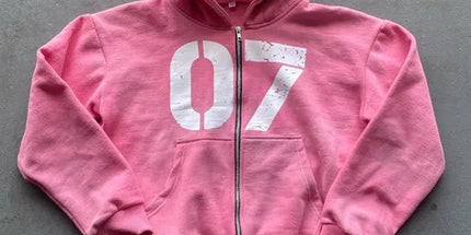 07 Trendy Street Zipper Hooded Pants Set