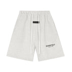 white grey shorts