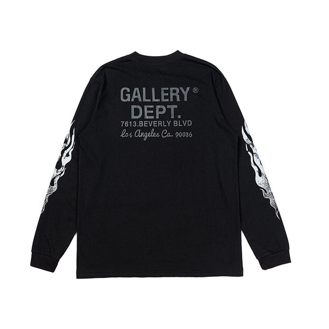 GALLERY DEPT Classic Letter Print Long Sleeve Tee