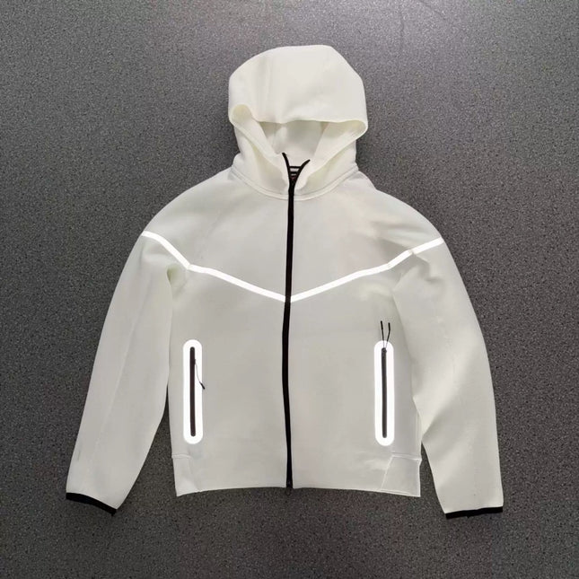 hooded tech fleece zipper suit