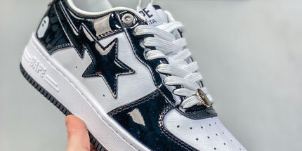 Patent Low-Top Casual Sneakers