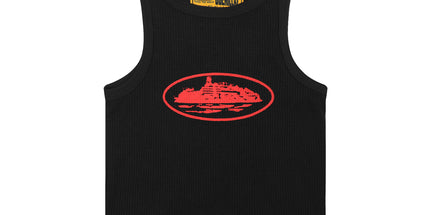 Basic LOGO Crew Neck Sleeveless Vest T-Shirt