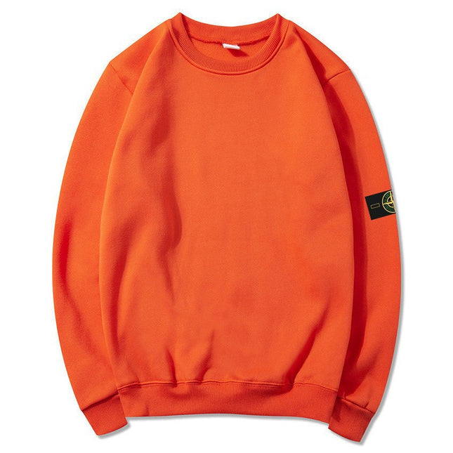 STON Stone Hooded Sweatshirt Badge Crewneck