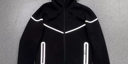 hooded tech fleece zipper suit