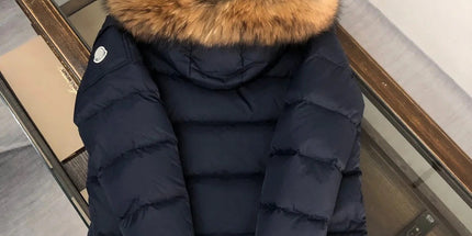 Unisex Fur Collar Hooded Winter Coat