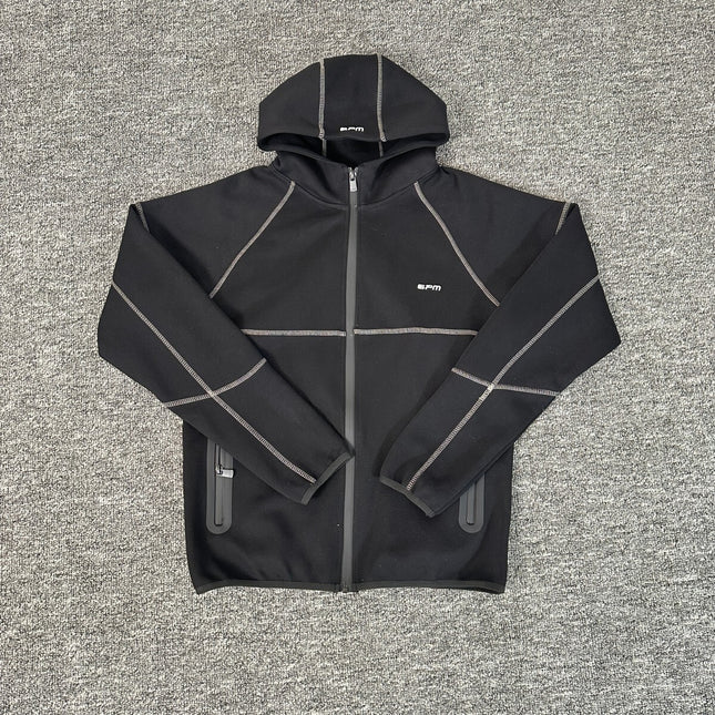 Velvet Hooded Tracksuit Set