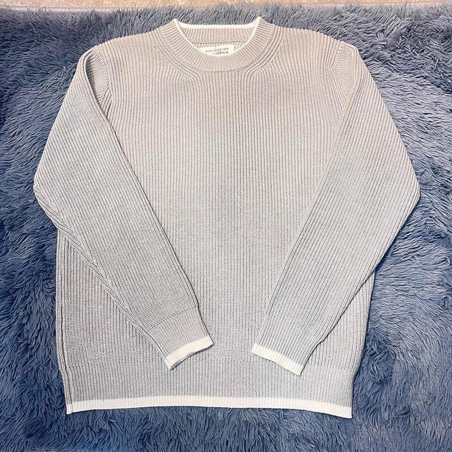 Wool Knit Short Sleeve Loose Pullover Sweater
