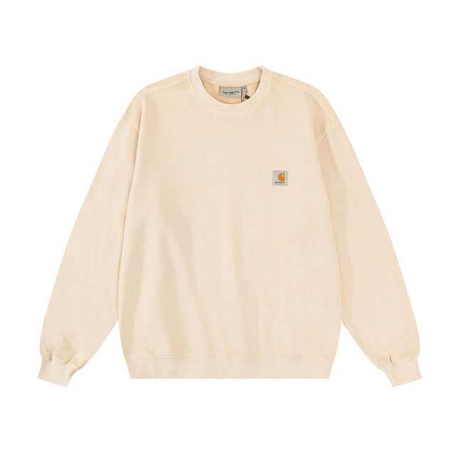 Retro Loose Crew Neck Sweatshirt for Couples
