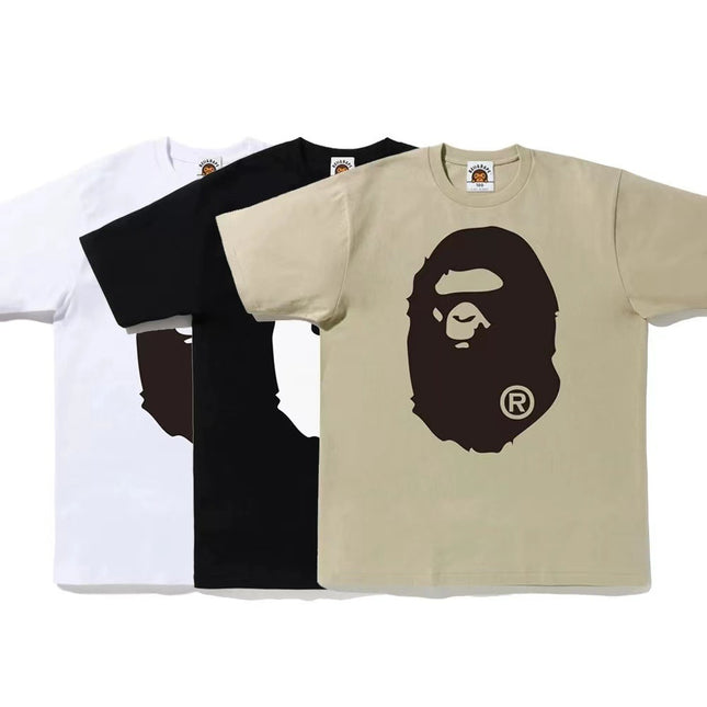 BEII&BAPE Unisex Double Yarn Cotton Print Tee