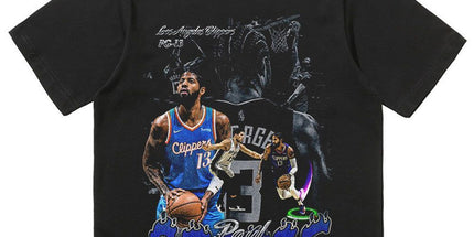 NBA Star Retro T-Shirt - Curry Kobe Morant Rose