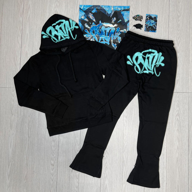 High Quality Syna Hip Hop Foam Print T-Shirt Set