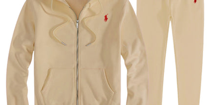 RL Pony Embroidered Zip Hoodie & Sweatpants Set