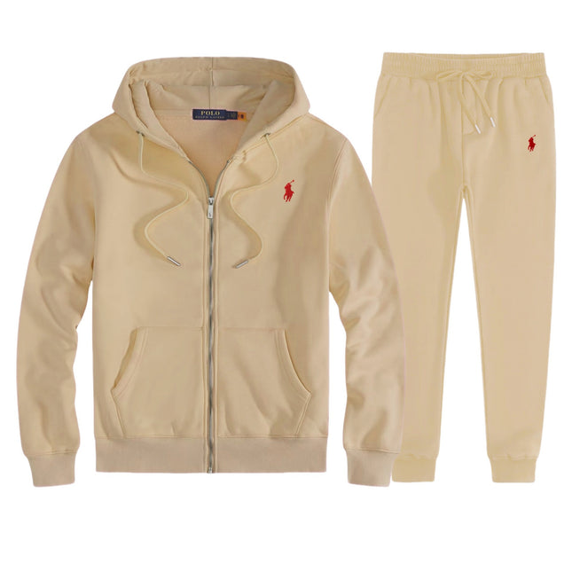 RL Pony Embroidered Zip Hoodie & Sweatpants Set