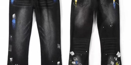 vintage hole slim stretch jeans